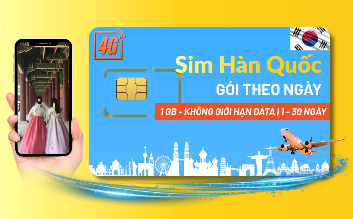SIM DU LỊCH HÀN QUỐC