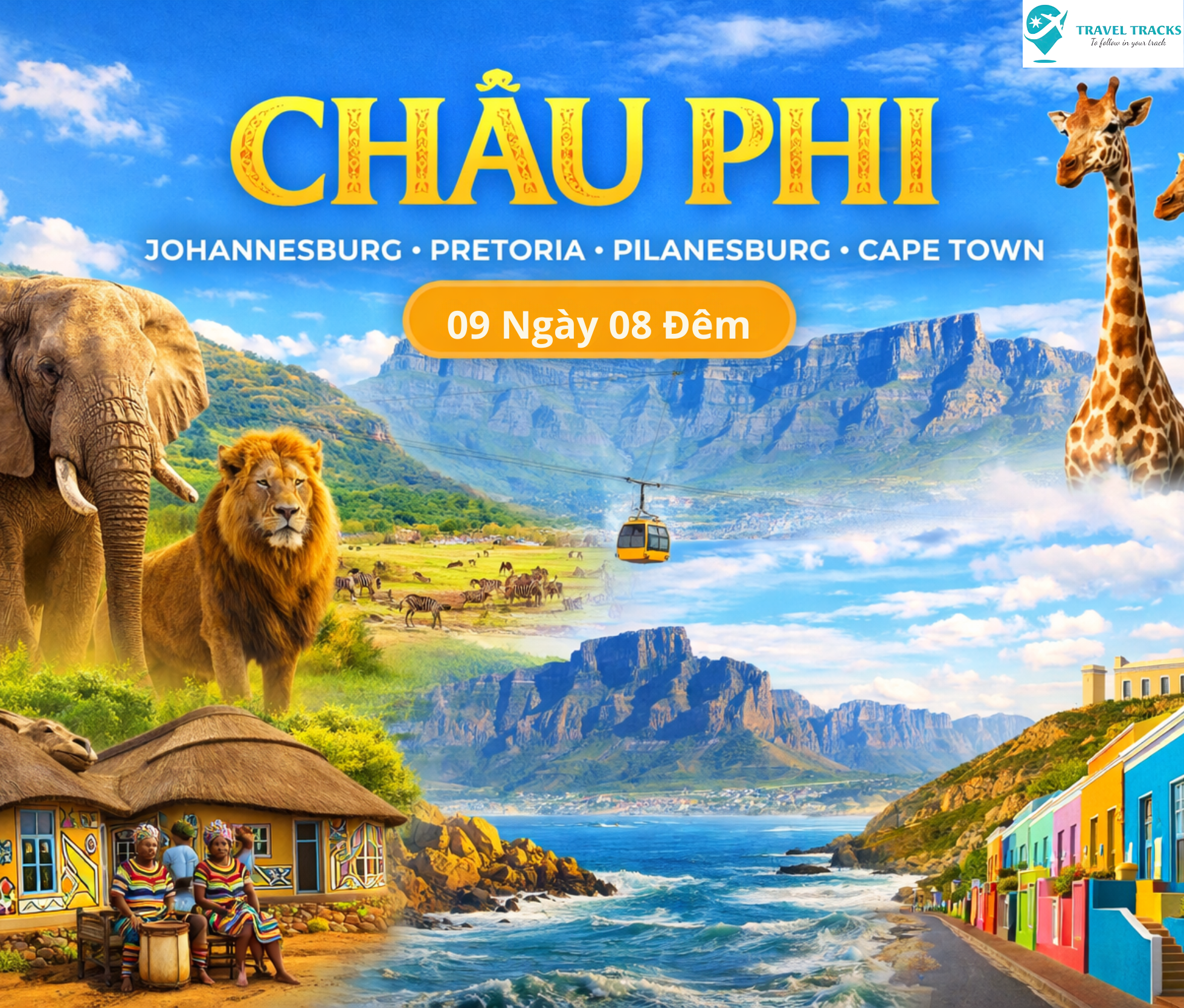 Tour Du Lịch Nam Phi – 9 Ngày 8 Đêm