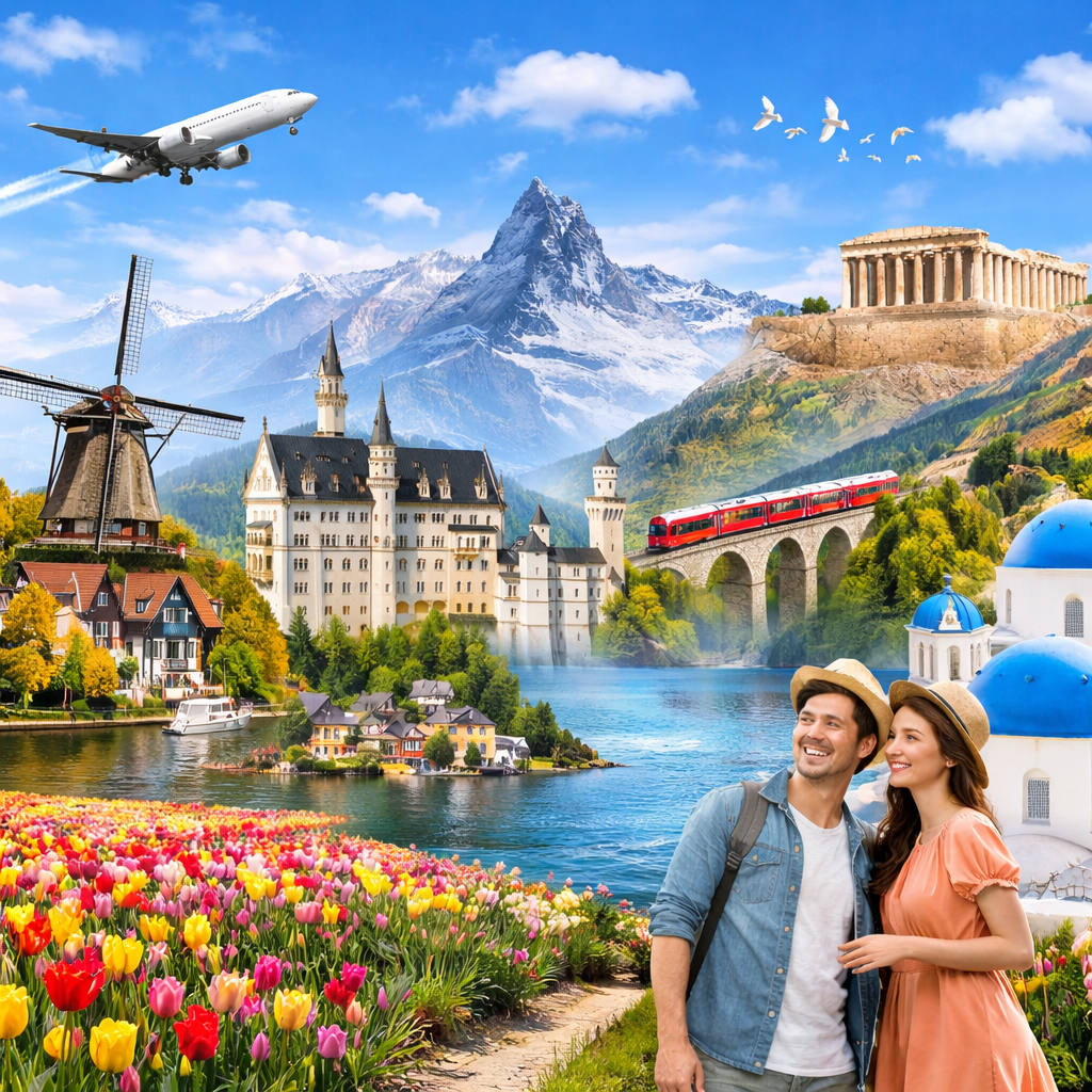 (CHÂU ÂU) HÀ LAN – ĐỨC – ÁO – THỤY SĨ – HY LẠP | 12 ngày 11 đêm