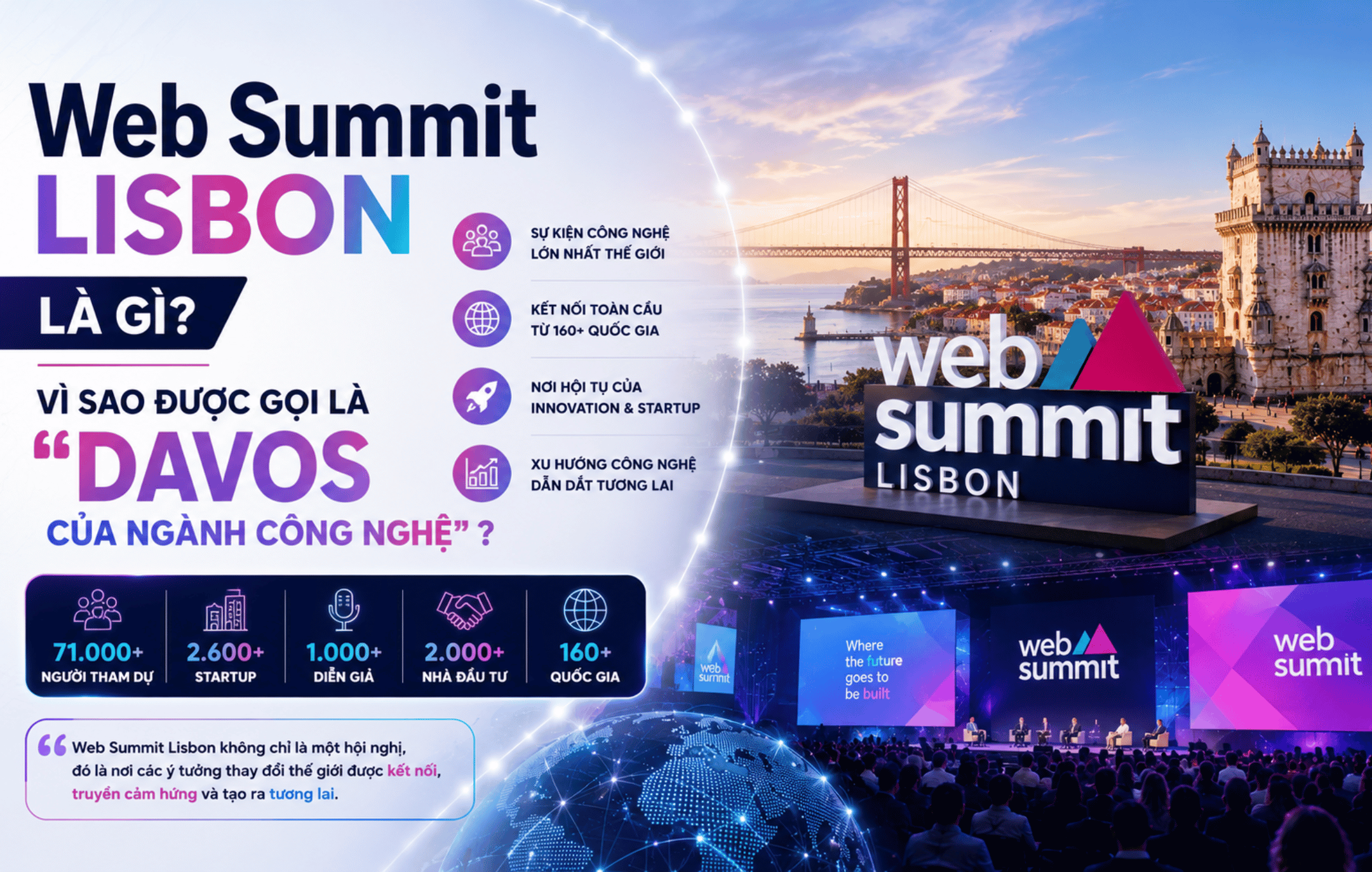 Web Summit Lisbon là gì? Vì sao được gọi là “Davos của ngành công nghệ”?